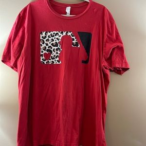 Bella Canvas leopard mlb logo, 3XL